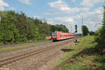 425 005-6 als S6 nach Ansbach bei Fürth Unterfürberg. 12.05.24