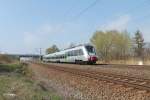 442 104-8 als S1 37127 Leipzig Miltizer Allee - Wurzen bei Borsdorf bei Leipzig.