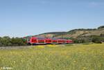 445 057-3 als RE 54 RE 4611 Frankfurt/Main - Nürnberg bei Himmelstadt.