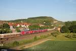 445 051-9 als RE55 RE 4628 Würzburg - Frankfurt/Main in Retzbach-Zellingen.