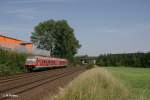 Nachschuss von 610 003 als RE nach Neustatd Waldnaab bei Einfahrt in Weiden.