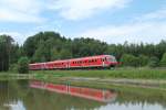 610 509 + 510 als Leerganitur bei Wiesau.