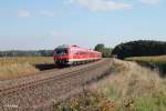 610 015 als RE 3696 Regensburg - Hof bei Oberteich.