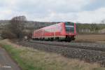 Nachschuss von 612 559 und 593 als RE 59316 Regensburg - Hof bei Oberteich.