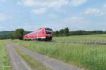 612 126  Landkreis Amberg-Sulzbach + 612 als IRE 3088 Dresden - Nrnberg bei Oberteich.