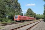 612 129 als Franken-Sachsen-Express bei Schnfeld.