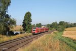 612 486 als RE 3690 Regensburg - Hof bei Letten.