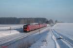 612 989 als RE 3426 Hof - Nürnberg bei Neudes.