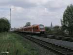 612 472 zieht als RE 3786/3460 nach Nrnberg in Marktredwitz.