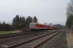 Zwei 628iger der Südostbayern Bahn auf dem Weg von Chemnitz nach Mühldorf bei Schönfeld.