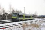 VT650 725 bei der Einfahrt in Marktredwitz als ag84529.