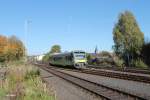 VT650 725 verlässt Marktredwitz als ag84554 Hof - Bayreuth.