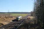 VT650 721 als ag84675 Marktredwitz - Bad Steben kurz vor Marktleuthen.