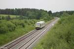 VT650 734 als ag RB 24 84630 Bad Steben - Bayreuth kurz vor Neusorg.