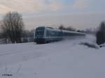 223 067 zieht bei Schnfeld den ALX84102 nach Hof am 28.12.10