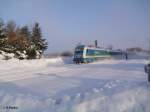 223 064 mit ALX 841111 nach Mnchen mit 5min versptung bei Schnfeld am 29.12.10