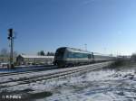 223 064 erreicht Wiesau/Oberpfalz mit dem ALX37976 nach Hof.