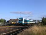 223 063 fhrt in Wiesau/Oberpfalz mit ALX37982 nach Hof.