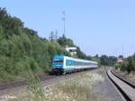 223 063 fhrt mit den ALX37979 nach Mnchen in Wiesau/Oberpfalz ein.