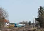 223 069 durchfährt Pechbrunn mit dem ALX84106 München - Hof.