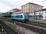 223 062 wartet in Regensburg HBF auf die Rckleistung nach Hof.