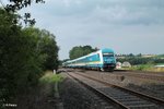 223 067 zieht kurz hinter Wiesau bei Schönfeld den ALX84102 München - Hof 16.07.16