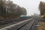 223 065 bei der Einfahrt in Marktredwitz als ALX84129 Hof - München.