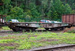 Drehgestell-Schwerlastwagen 33 80 3994 045-1 D-BW (Gattung Rlmmnps 650) der Bundeswehr (Versorgungs-Nr.