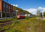 Die 101 092-5 (91 80 6101 092-5 D-DB) der DB Fernverkehr AG hat am 02.09.2020 mit einem EC (mit SBB-Wagen) den Hauptbahnhof Koblenz verlassen und fährt nun durch Koblenz-Oberwerth, in südlicher
