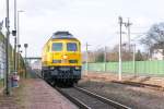 233 493-6 DGT - Deutsche Gleis- und Tiefbau GmbH kam solo durch Großwudicke und fuhr weiter in Richtung Rathenow.