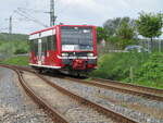eisenbahngesellschaft-potsdamegp/775283/der-eroeffnungszuggefahren-vom-egp-672-906von Der Eröffnungszug,gefahren vom EGP 672 906,von Bergen/Rügen zum Fährhafen Sassnitz-Mukran,am 21.Mai 2022,in Lietzow.