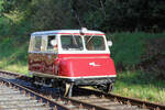 EVB Draisine stand am 10.10.2026 f�r Mitfahrten bereit. Zeven Bahnhof S�d.