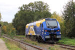 evb 159 229-4 verl�sst am 25.10.2026 den Tostedter Westbahnhof und f�hrt in Richtung Tostedt Hbf.