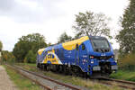 evb 159 229-4 macht sich auf den Weg. Tostedt - Westbahnhof, 25.10.2026.
