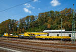 Der 125t Gleisbauschienenkran - KIROW Multi Tasker KRC 910 der Hering Bahnbau GmbH (Burbach), Schweres Nebenfahrzeug Nr.