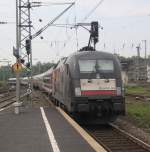 HKX von Hamburg-Altona nach Kln Hbf bei der Ausfahrt im Hbf Dsseldorf.08.06.2013