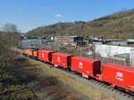 Ein seltener Besuch von der KSW 45 in Herdorf auf der KSW-Infrastruktur  Freien Grunder Eisenbahn  (NE 447), da sie mit 1.120 kW (1.522 PS) die schwächste Lok der KSW ist, aber hier sind es ja