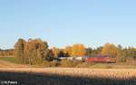 232 238 und 673 ziehen einen Kesselzug nach Vohburg bei Schönfeld.