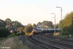 232 182 und 232 238 mit einem Kesselzug Bitterfeld - Vohburg bei der Einfahrt in Wiesau.