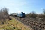 248 022 der LEG mit einem Kesselzug in Richtung Hof kurz hinter Wiesau/oberpfalz.