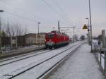 804 rollt solo durch Schkeuditz in Richtung Halle/Saale.