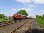 315 und 314 mit umgeleiteten Zementzug nach Regensburg Ost bei Schnfeld.