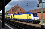 Metronom/418428/146-541-8-stand-mit-den-me 146 541-8 stand mit den ME nach lüneburg,im bf hh-harburg,04.04.15