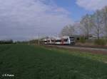 VT002 (650 534-0) + VT015 (650 547-2) als MRB80275 Leipzig - Bitterfeld bei Podelwitz.