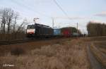 ES 64 F4 - 844 mit Containerzug bei Jacobsdorf(Mark).