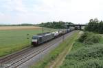 ES 64 F4 459 mit einem Wechselpritschenzug bei Großsachsen-Heddesheim.