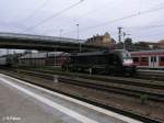 Nachschuss von 182 561-1 in Regensburg HBF 05.10.09