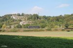 189 990 kommt als Lz Fahrt in Richtung Ingolstadt und erreicht gleich den Esslinger Tunnel.