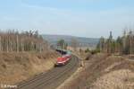 204 354-5 und 204 347-9 ziehen kurz vor Wiesau ein Kesselzug für Hauer Weiden/Oberpfalz.