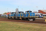 G 1700BB - MWB V 2305, G 1206 - MWB V 2103 und V100 - MWB V 1253 waren am 24.03.2012 in Bremervörde abgestellt.